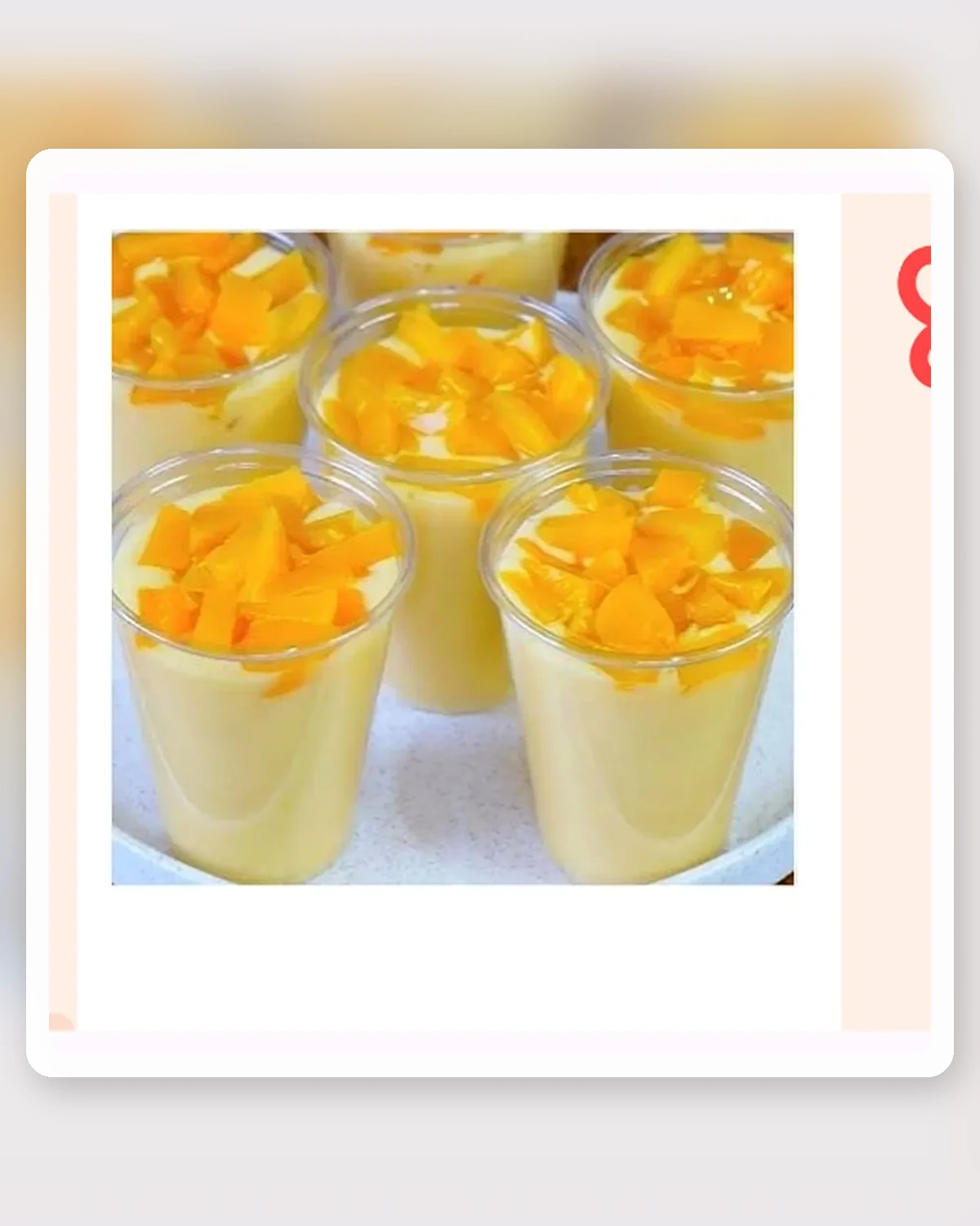 Mousse de durazno