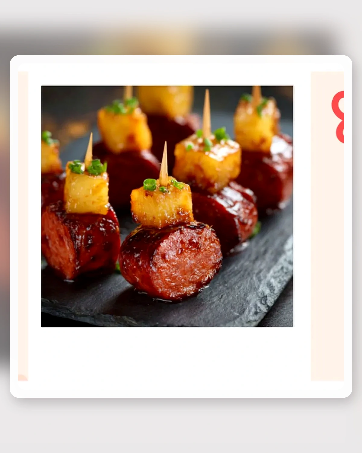 Longaniza BBQ con piña