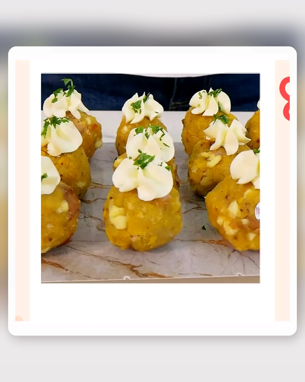 Mini bolones de queso con tocino