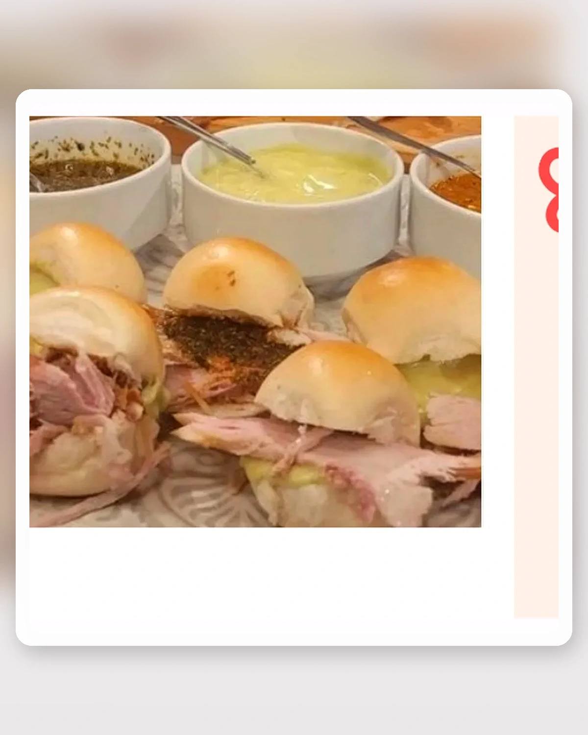 Mini sánduche de pernil