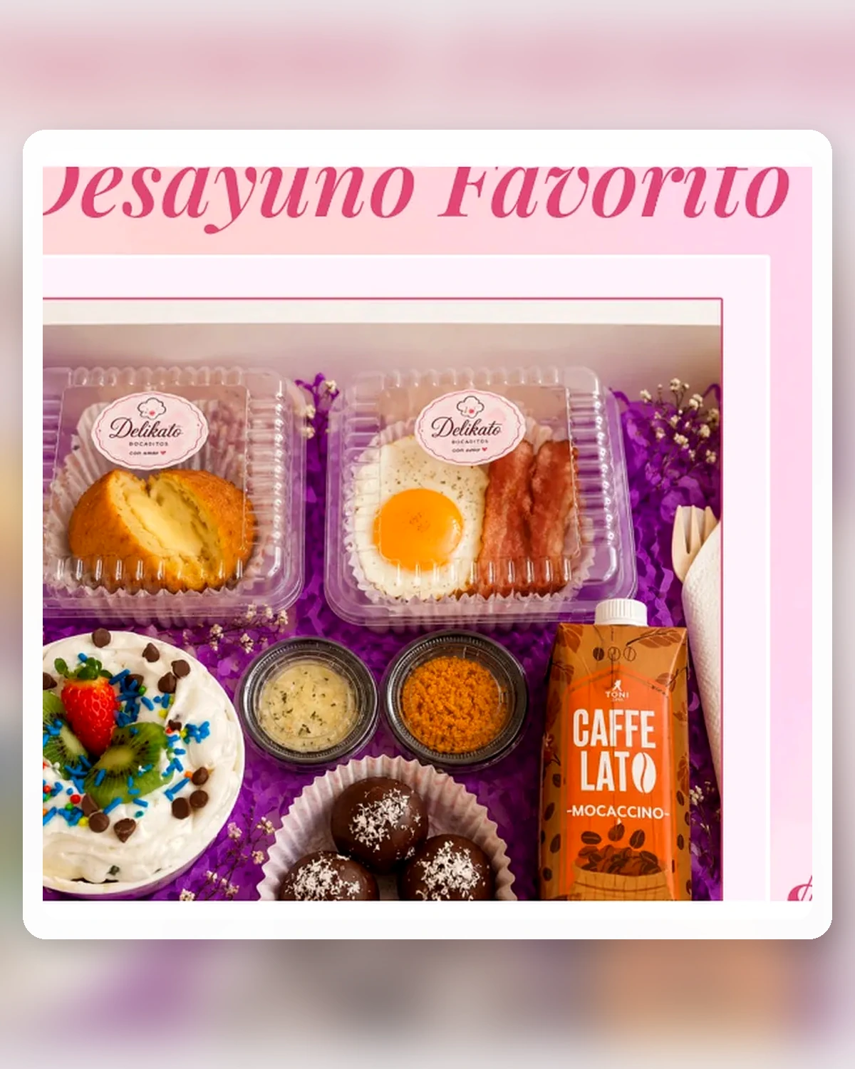 Desayuno Favorito · Bolón + tocino