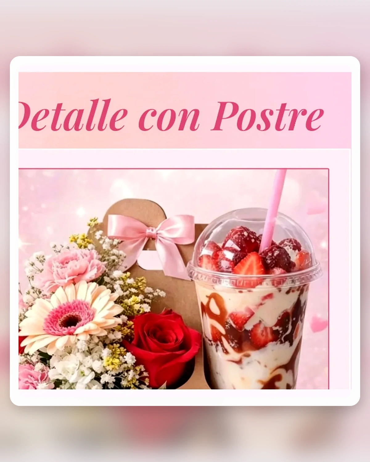 Detalle con postre