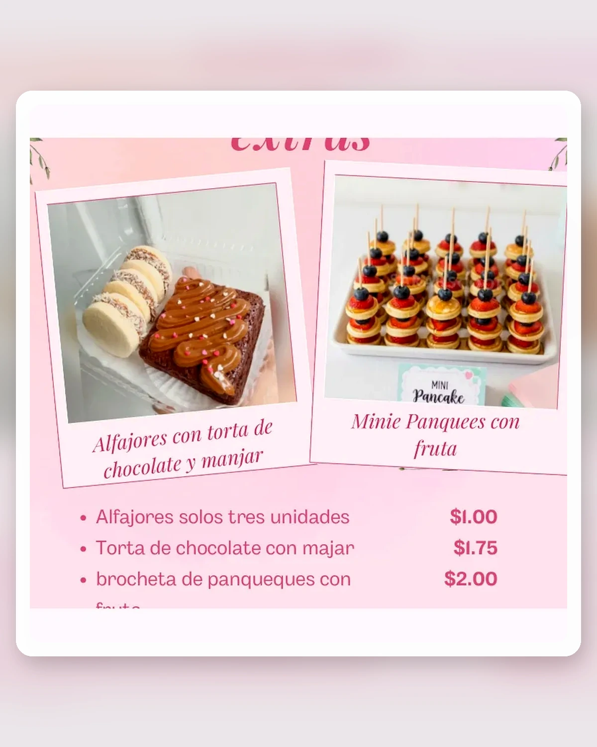 3 alfajores